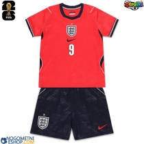 Otroški Nogometni dresi Anglija Harry Kane #9 Gostujoči SP 2026 Kratek Rokav (+ Kratke hlače)
